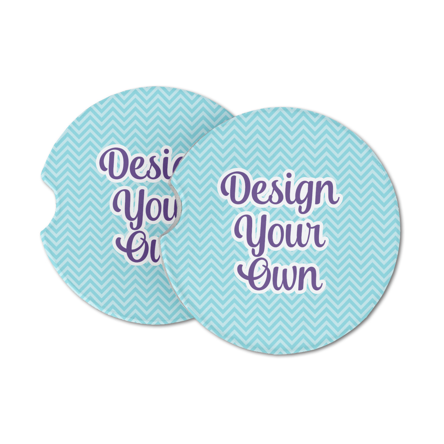 2.5 Inch Diameter Circle Customized Car Cup Holder Drink Coasters