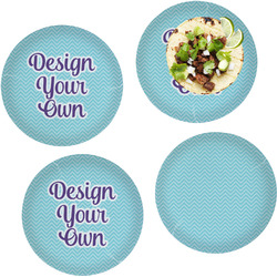 Design Your Own Glass Lunch / Dinner Plate 10" - Set of 4
