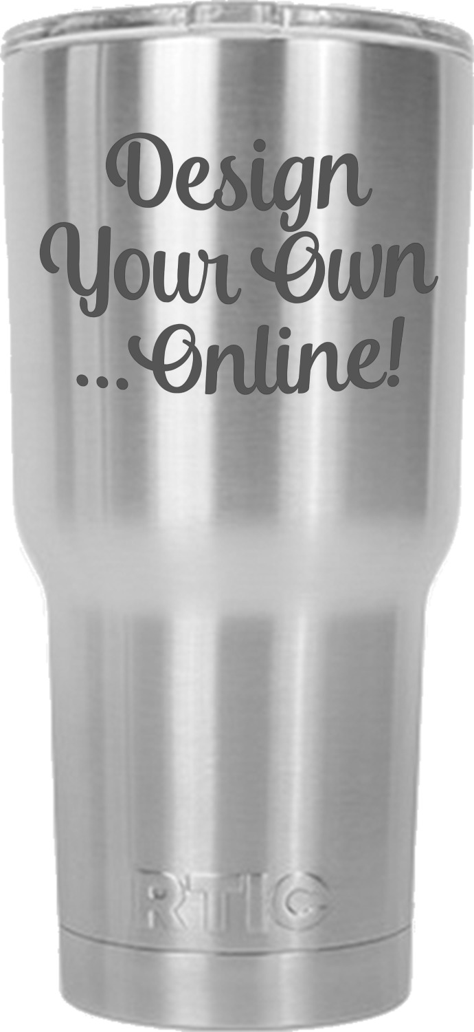 tumbler own silver rtic engraved personalized youcustomizeit neutral gender