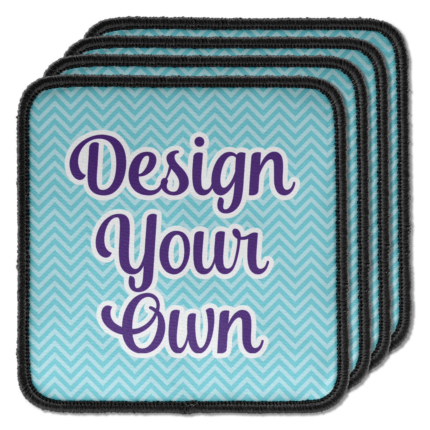 Design Your Own Iron On Square Patches Set Of 4 Youcustomizeit