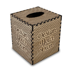 Design Your Own Wood Tissue Box Cover - Square