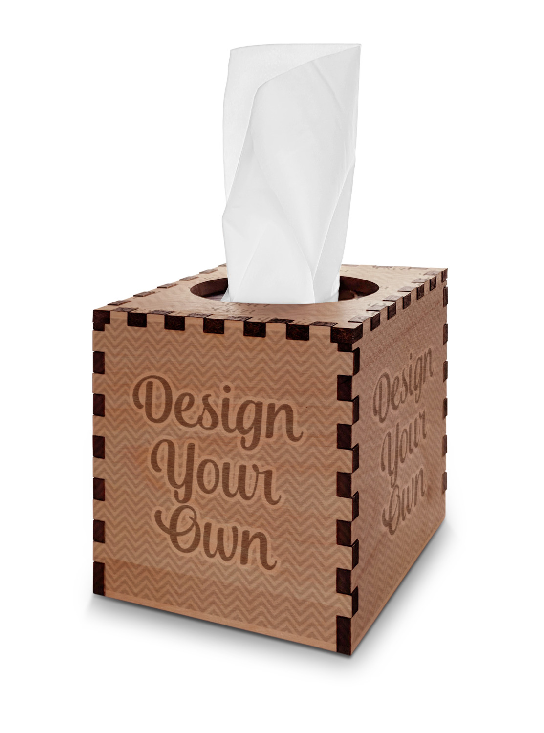 Design Your Own Wooden Tissue Box Cover - Square 