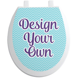 Design Your Own Toilet Seat Decal - Round
