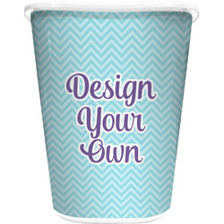Design Your Own Waste Basket - Single-Sided - White