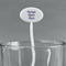 Design Your Own White Plastic 7" Stir Stick - Oval - Main