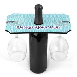 Resin wine bottle discount and glass holder