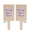 Design Your Own Wooden 6.25" Stir Stick - Rectangular - Double Sided - Front & Back