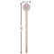 Design Your Own Wooden 7.5" Stir Stick - Round - Dimensions