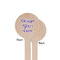 Design Your Own Wooden 7.5" Stir Stick - Round - Single Sided - Front & Back