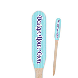 Design Your Own Paddle Wooden Food Picks - Double-Sided