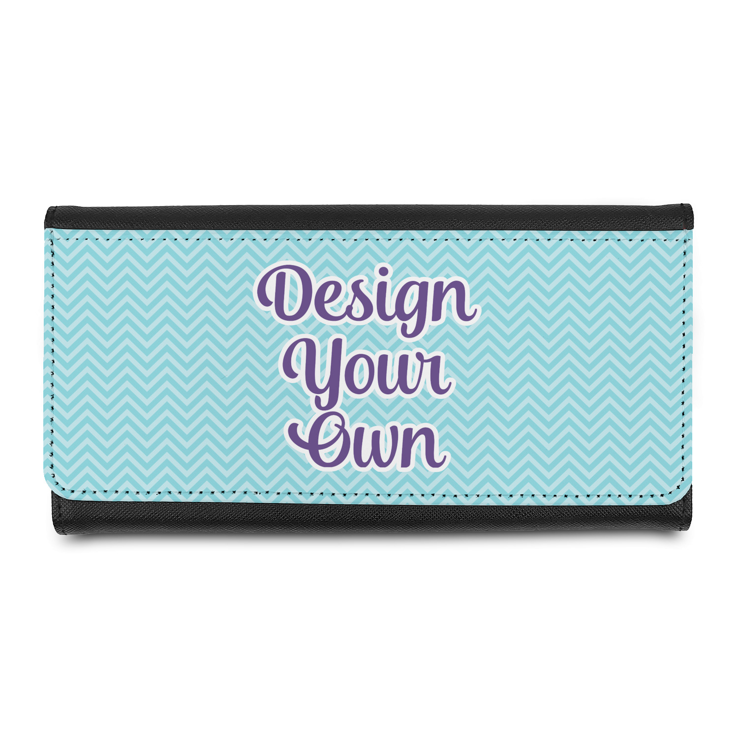 Monogrammed Damask Leatherette Ladies Wallet (Personalized)