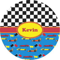 Racing Car Multipurpose Round Labels - 1" (Personalized)