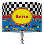 Racing Car 16" Drum Lamp Shade - Fabric (Personalized)