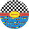 Racing Car 2" Multipurpose Round Labels - Single Sticker