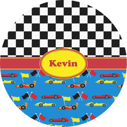 Racing Car Multipurpose Round Labels - Custom Sized (Personalized)