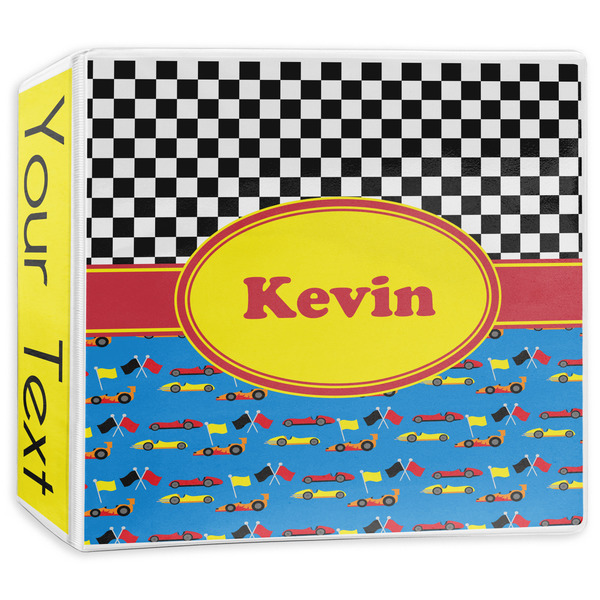 Custom Racing Car 3-Ring Binder - 3 inch (Personalized)