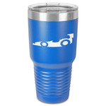 Racing Car 30 oz Stainless Steel Tumbler - Royal Blue - Single-Sided