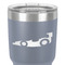 Racing Car 30 oz Stainless Steel Ringneck Tumbler - Grey - Close Up