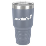 Racing Car 30 oz Stainless Steel Tumbler - Grey - Single-Sided