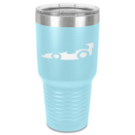 Racing Car 30 oz Stainless Steel Tumbler - Teal - Single-Sided