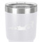 Racing Car 30 oz Stainless Steel Ringneck Tumbler - White - Close Up