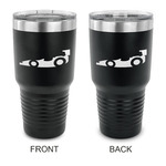 Racing Car 30 oz Stainless Steel Tumbler - Black - Double Sided (Personalized)