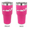 Racing Car 30 oz Stainless Steel Ringneck Tumblers - Pink - Double Sided - APPROVAL