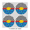 Racing Car 4" Multipurpose Round Labels - Sheet