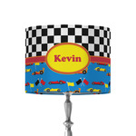 Racing Car 8" Drum Lamp Shade - Fabric (Personalized)