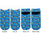 Racing Car Adult Ankle Socks - Double Pair - Front and Back - Apvl