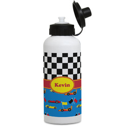 Racing Car Water Bottles - Aluminum - 20 oz - White (Personalized)