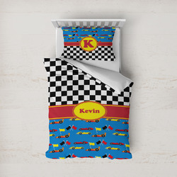 Racing Car Duvet Cover Set - Twin (Personalized)