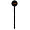 Racing Car Black Plastic 6" Food Pick - Round - Single Pick