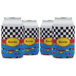 Racing Car Can Cooler (12 oz) - Set of 4 w/ Name or Text