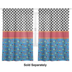 Racing Car Curtain Panel - Custom Size