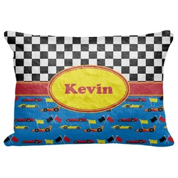 Racing Car Decorative Baby Pillowcase - 16"x12" (Personalized)