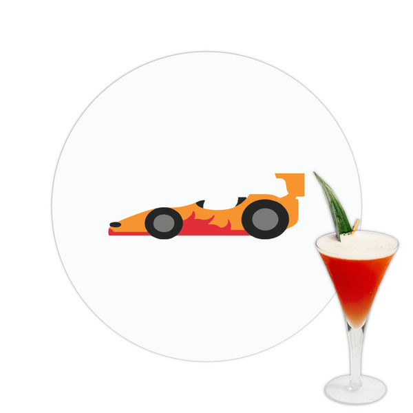 Custom Racing Car Printed Drink Topper -  2.5"