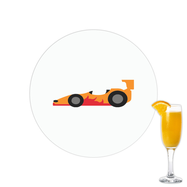 Custom Racing Car Printed Drink Topper - 2.15"