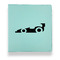Racing Car Leather Binders - 1" - Teal - Front View