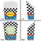 Racing Car French Fry Favor Box - Front & Back View