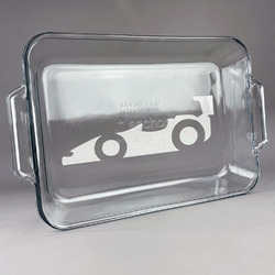 Racing Car Glass Baking Dish with Truefit Lid - 13in x 9in