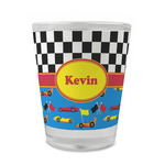 Racing Car Glass Shot Glass - 1.5 oz - Single (Personalized)