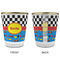 Racing Car Glass Shot Glass - with gold rim - APPROVAL