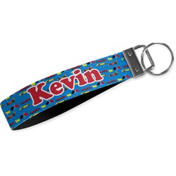Racing Car Webbing Keychain Fob - Large (Personalized)