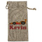 Racing Car Large Burlap Gift Bags - Front