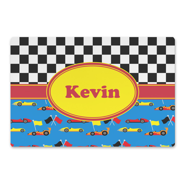 Custom Racing Car Large Rectangle Car Magnet (Personalized)