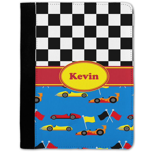 Custom Racing Car Notebook Padfolio - Medium w/ Name or Text