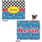 Racing Car Microfleece Dog Blanket - Large- Front & Back