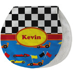 Racing Car Burp Pad - Velour w/ Name or Text