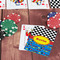 Racing Car On Table with Poker Chips